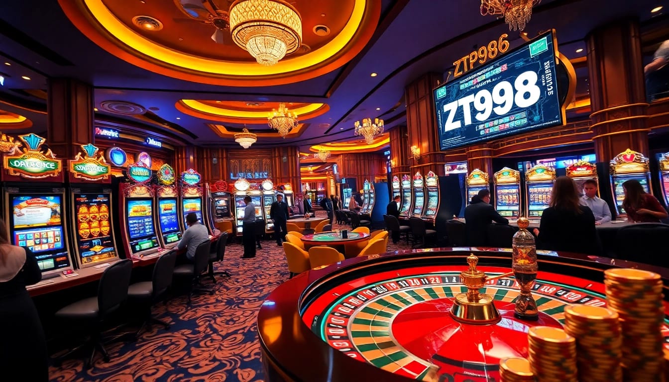 Players enjoying thrilling games at ZT9398, the premier online casino destination.