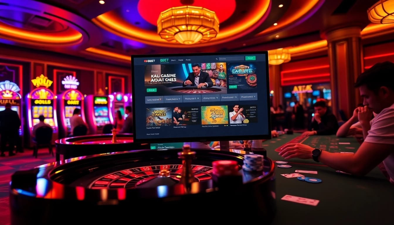 Experience the thrill of playing at nhà cái 88BET with exciting casino tables and vibrant gaming action.