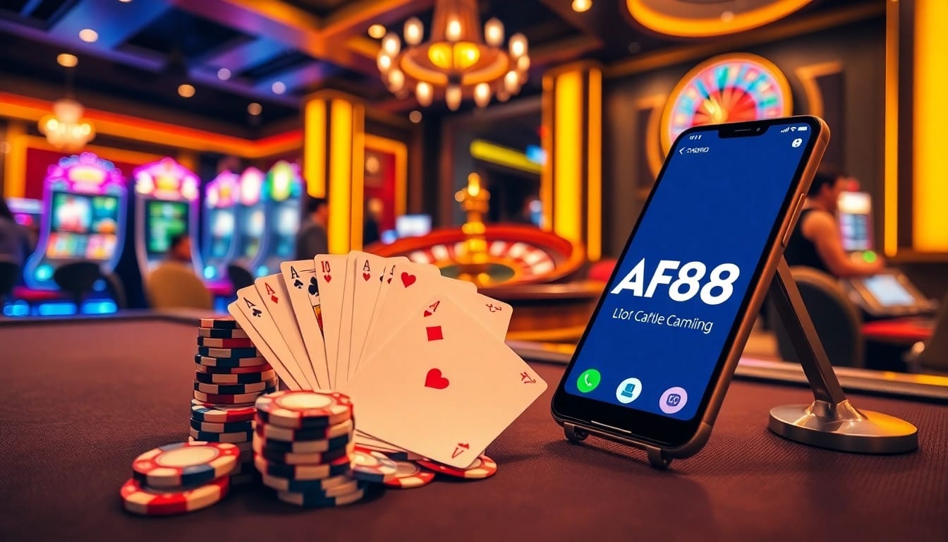 Experience thrilling actions at AF88 with vibrant casino tables and engaging gambling visuals.