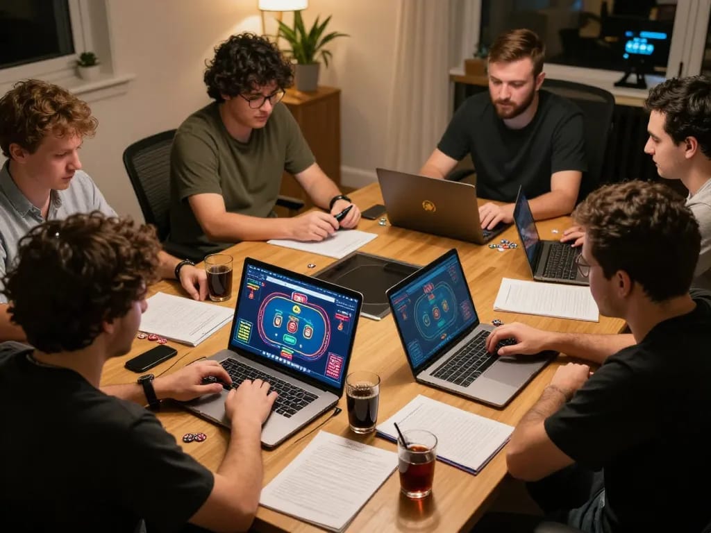 Engaging online poker session featuring cloud-africa participants focused on gameplay and strategy