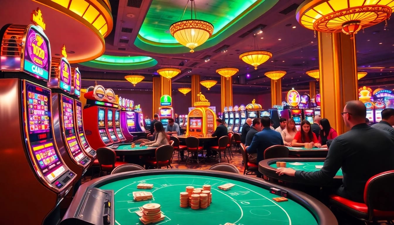 Experience the excitement of rr99 gaming strategies at a vibrant casino floor full of thrilling action.