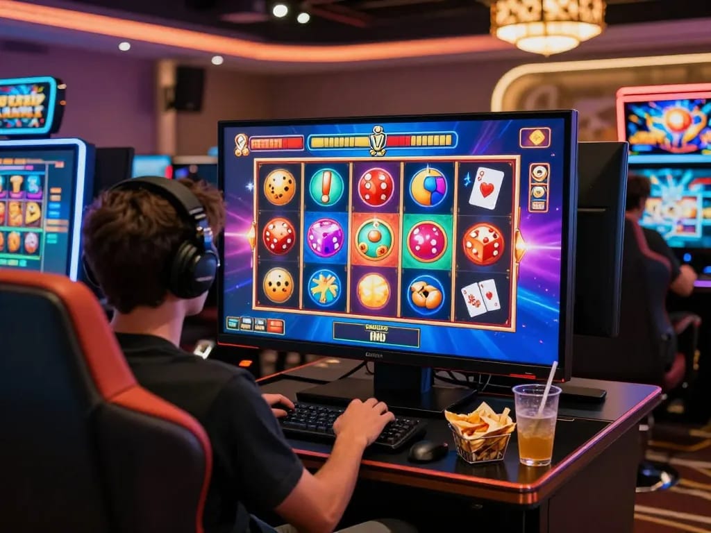 Engaged player experiencing exciting online gaming at https://99wina.org/ with vibrant graphics and immersive atmosphere.