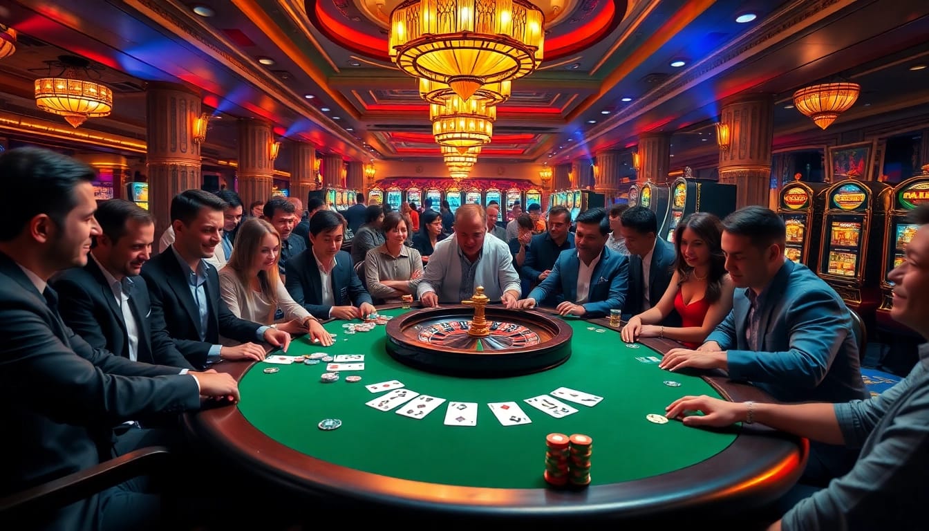 Experience the thrills of rikvip in a luxurious casino setting with vibrant gameplay.