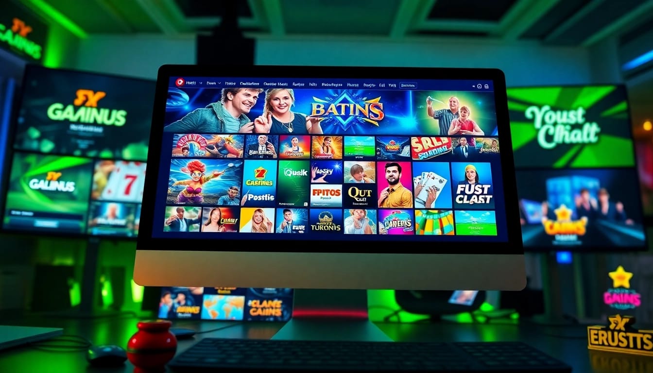 Engaging betting platform interface showcasing stimmgewitter.org with colorful game icons and promotional offers.