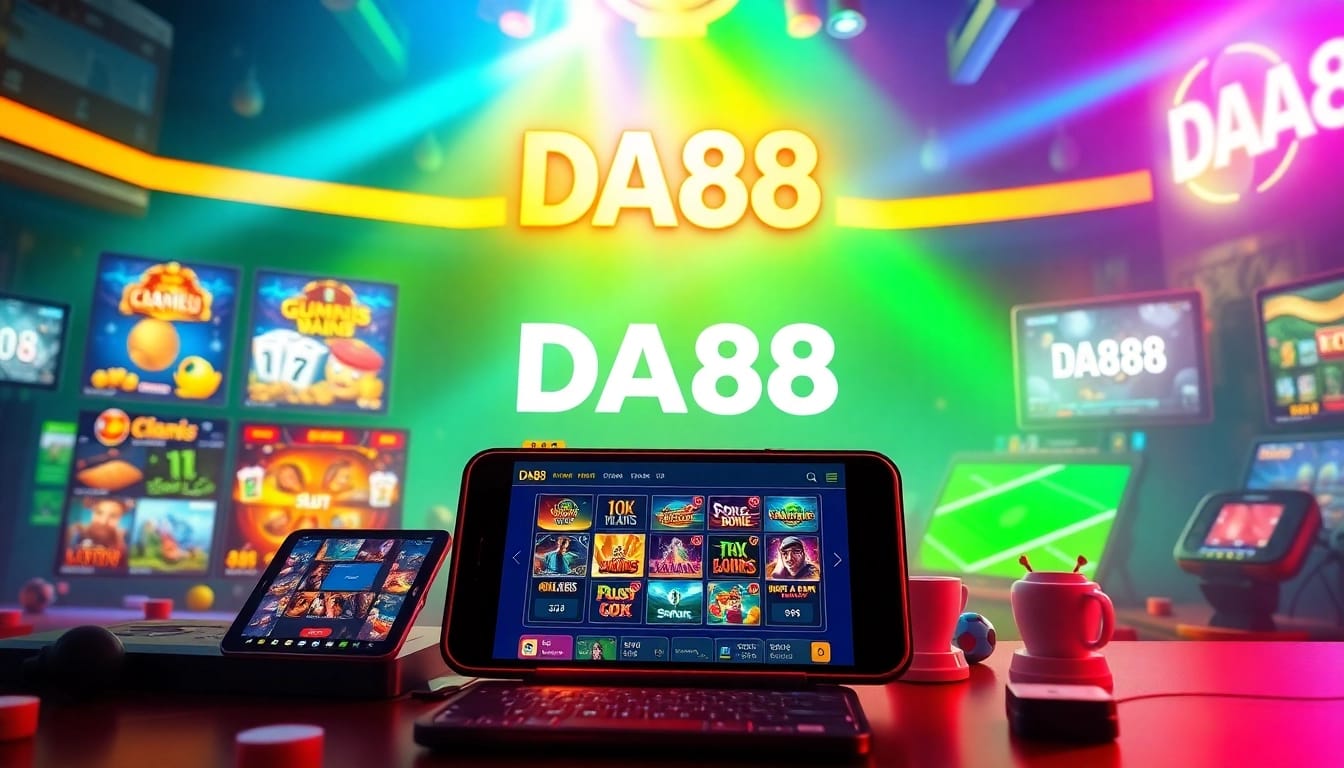 Exciting online gaming experience on the DA88 platform with vibrant colors and user-friendly interface.