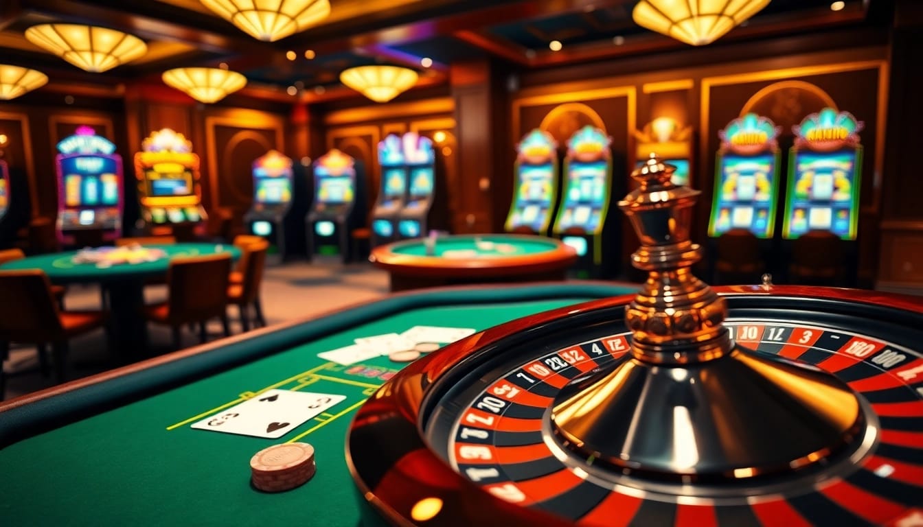 Experience the thrill at https://13win.luxury/, where luxurious casino tables and spinning roulette display gambling excitement.