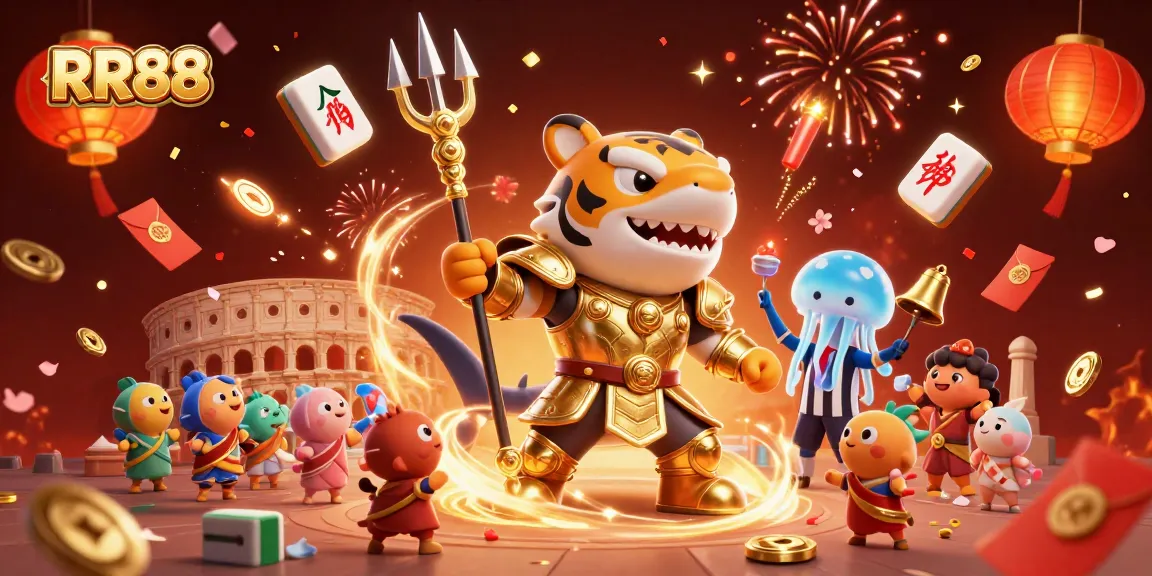 Win real rewards at RR88 with a dynamic 3D scene showcasing underwater casino excitement.