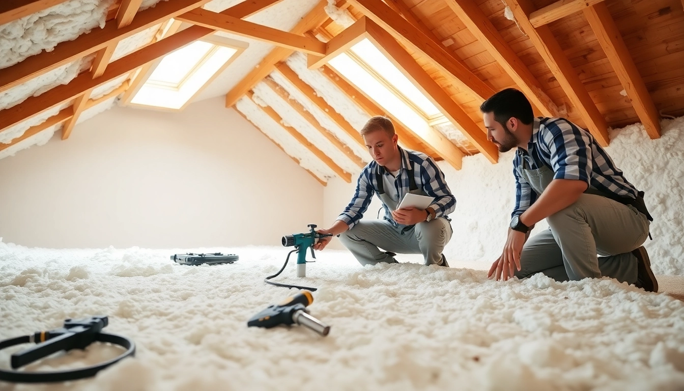 Evaluate the average spray foam removal cost with professional contractors in a bright attic.