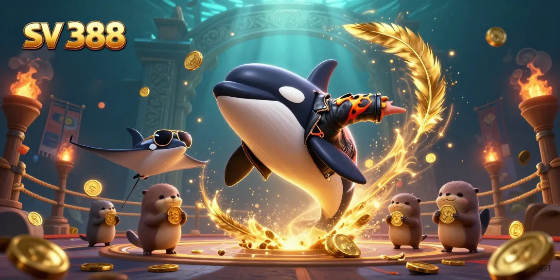 Engage with the exciting world of sv 388, featuring a vibrant underwater casino scene with thrilling gambling elements.