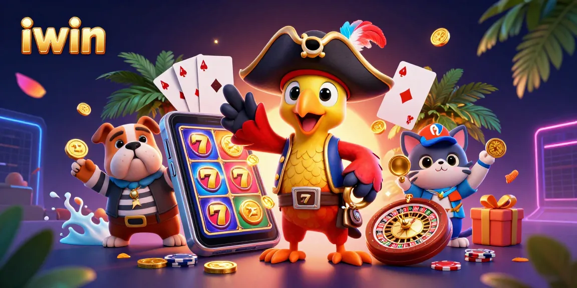 Engage in thrilling gaming with iwin's vibrant casino adventure featuring pirates and treasures.