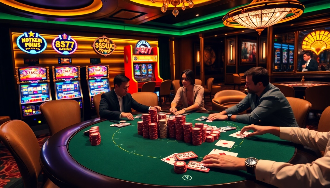 Experience the excitement of poker and slot machines at 789win's luxurious casino.