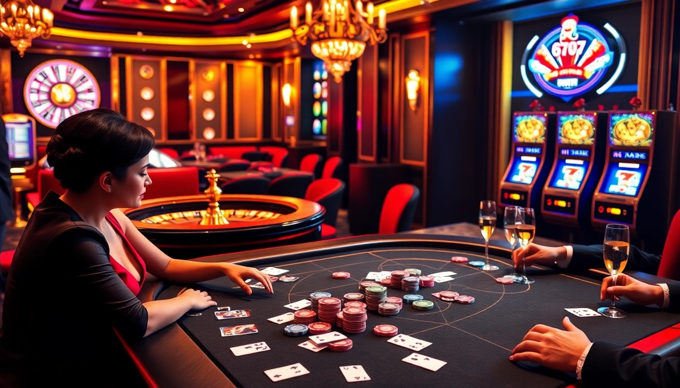 Experience the thrill of 6L777 VIP high-stakes poker in a luxurious casino setting.