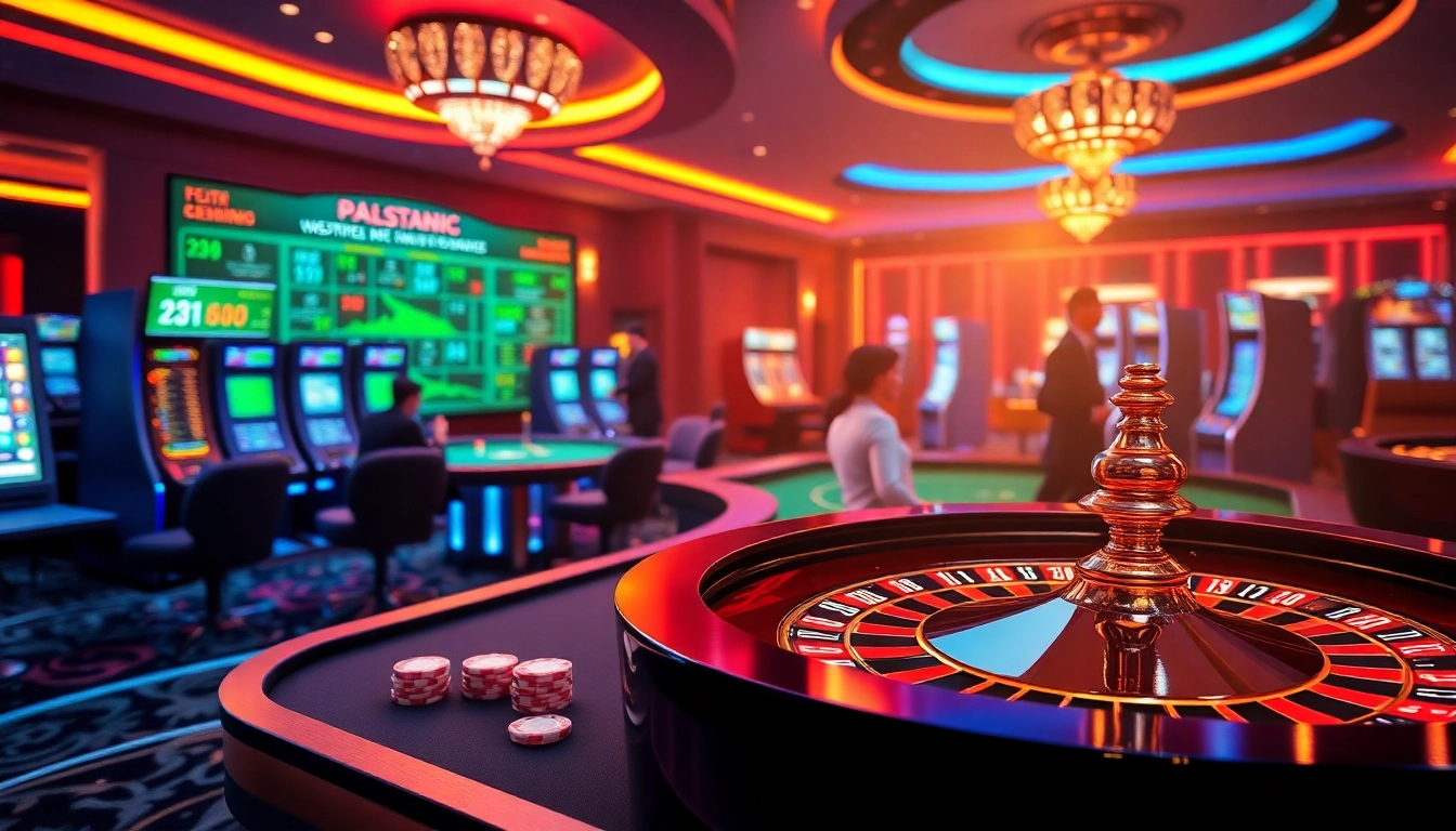 Engaging gamblers at a digital casino table on https://lu88.soccer/ with vibrant colors and immersive visuals.