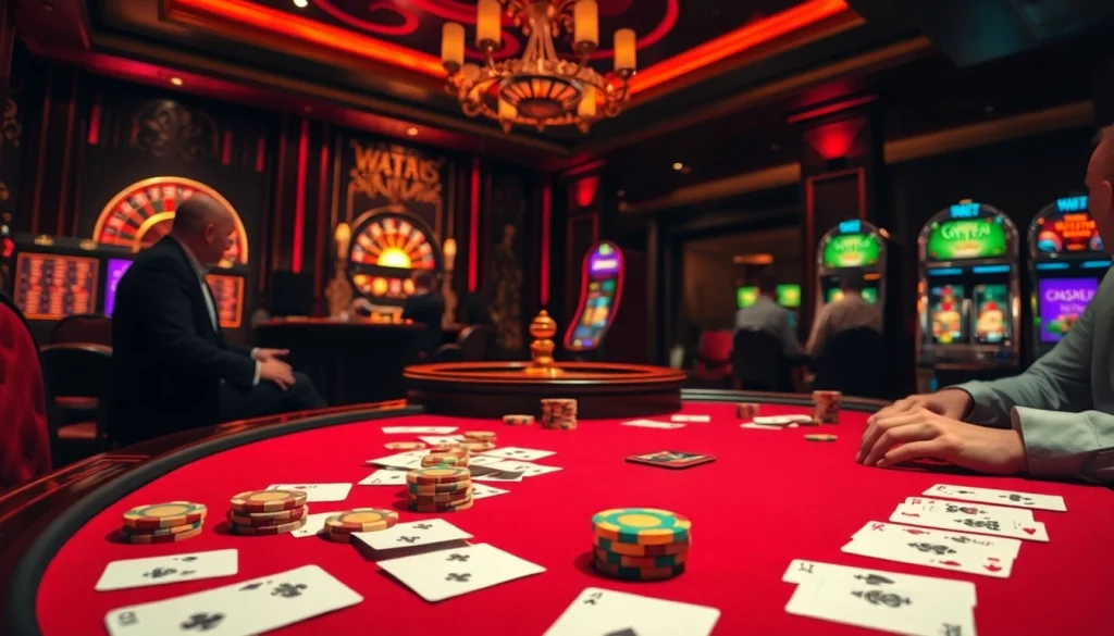 Experience the thrill of gambling at W88 with a luxurious poker table featuring elegant chips and cards.