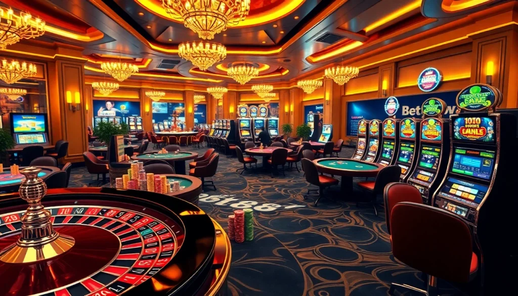 Experience the thrill of online gambling at Bet88vn.agency with vibrant casino atmosphere.