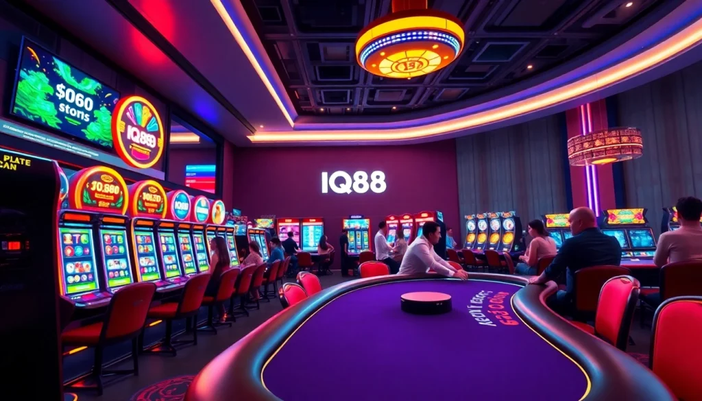 Experience the excitement of online betting with IQ88's luxurious virtual casino.