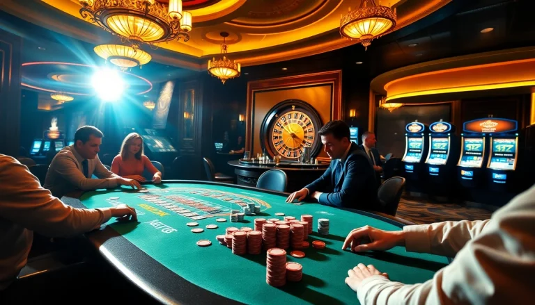 Feel the thrill at https://bet168.me/ with an exciting poker game featuring colorful chips and cards.