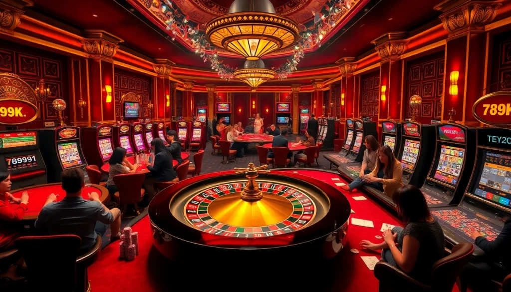 Experience the thrill of 789K winnings at a luxurious casino with exciting games and vibrant atmosphere.