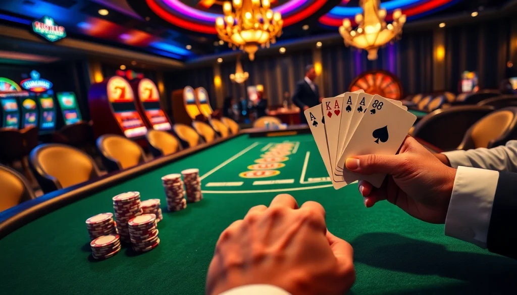 Experience high-stakes action in a luxurious casino with 88i-themed poker gameplay.
