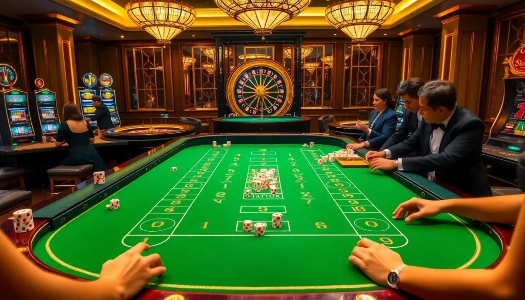 Engaging gameplay at a luxurious casino featuring KP 88 and vibrant betting activities.
