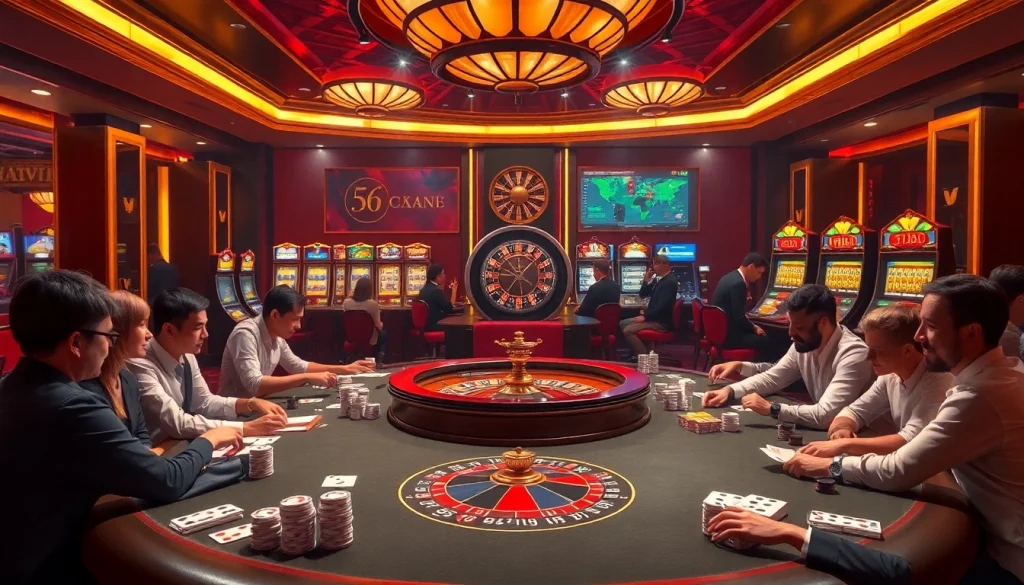 Experience the thrill of high-stakes gaming at https://n188hv.com/ with vibrant casino visuals featuring roulette and poker.