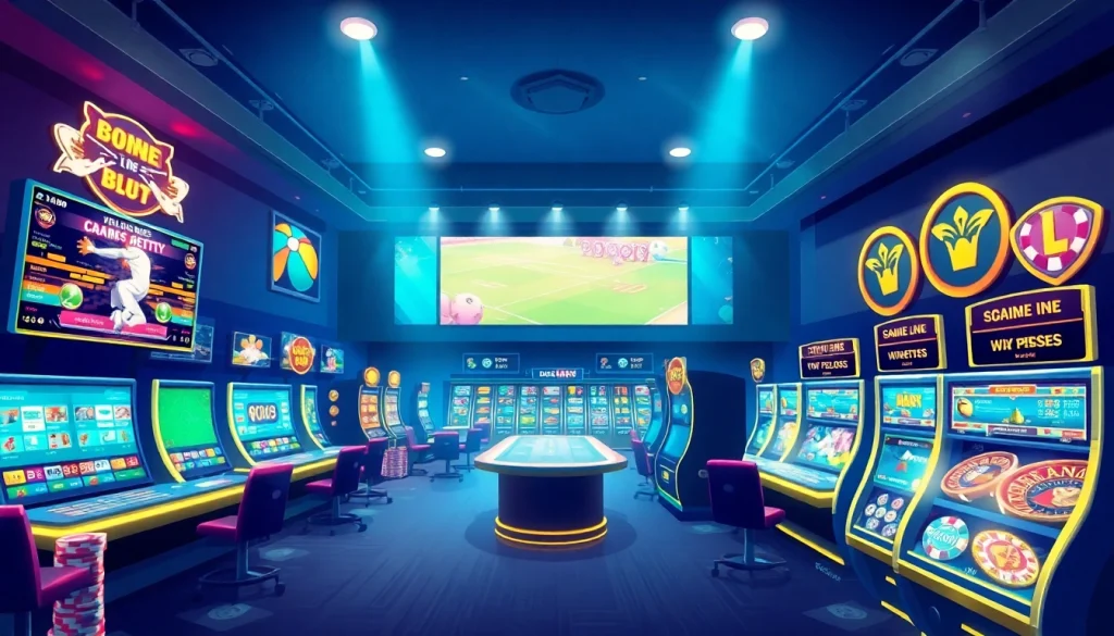 Exciting online betting experience at luck8win.live with vibrant casino elements and sports displays.