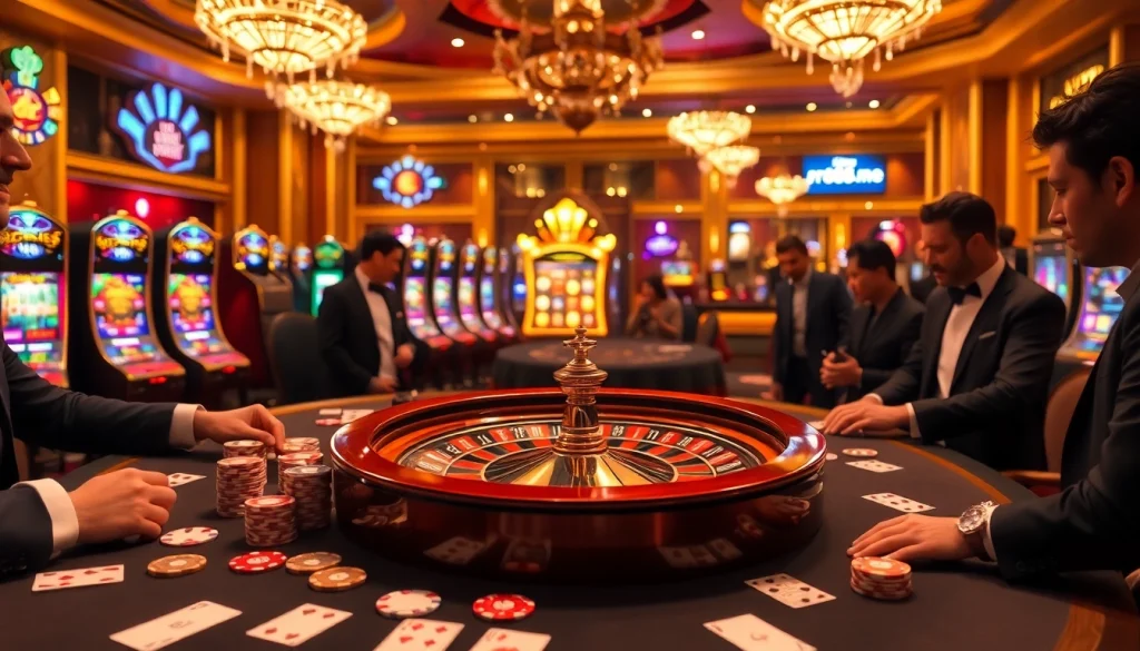 Experience the excitement of online gambling at https://rr88me.com/ with engaging casino visuals.