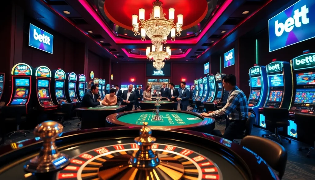 Bet88 gaming scene with players enjoying poker at a luxurious casino table.