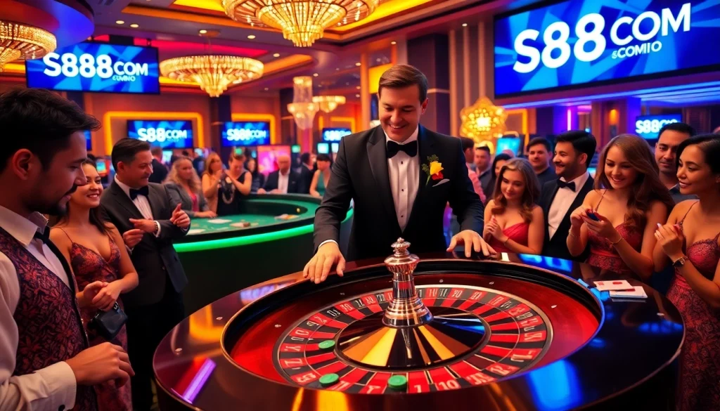 Experience the excitement of gambling at S8OK COM with vibrant casino visuals.