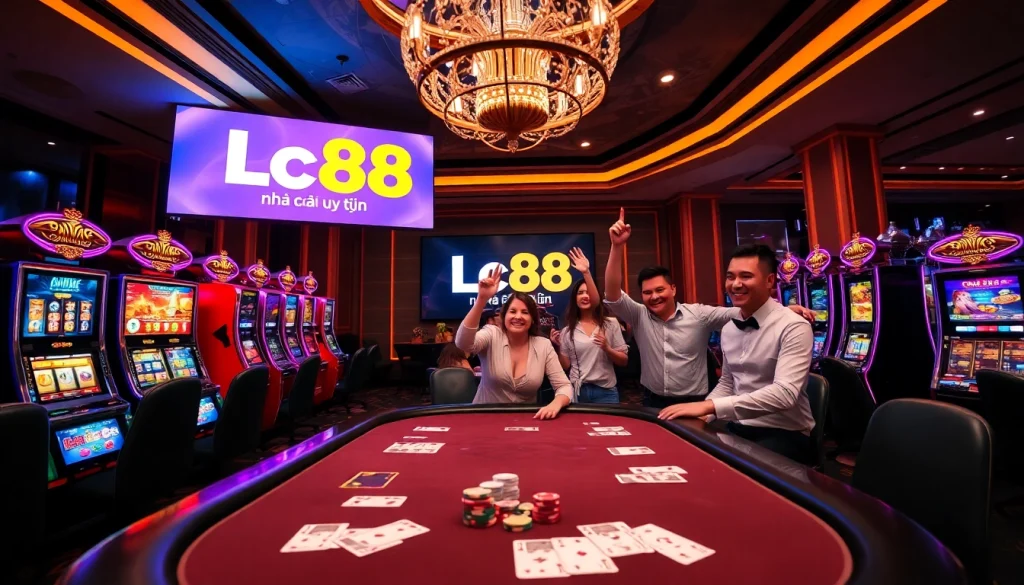 Experience thrilling gaming at Lc88 nhà cái uy tín with vibrant casino visuals.