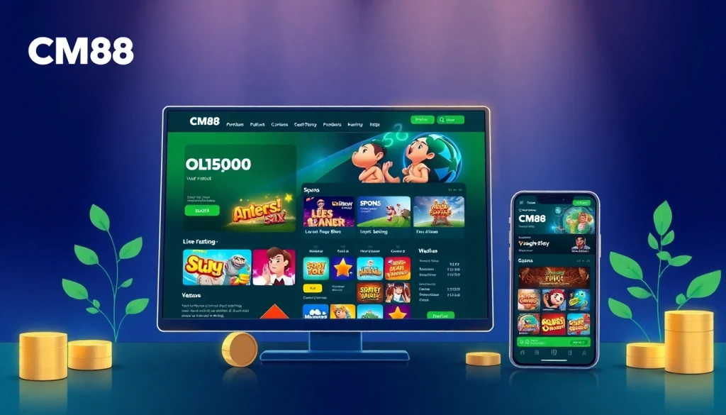 Explore CM 88's vibrant online betting platform featuring user-friendly games and promotions.