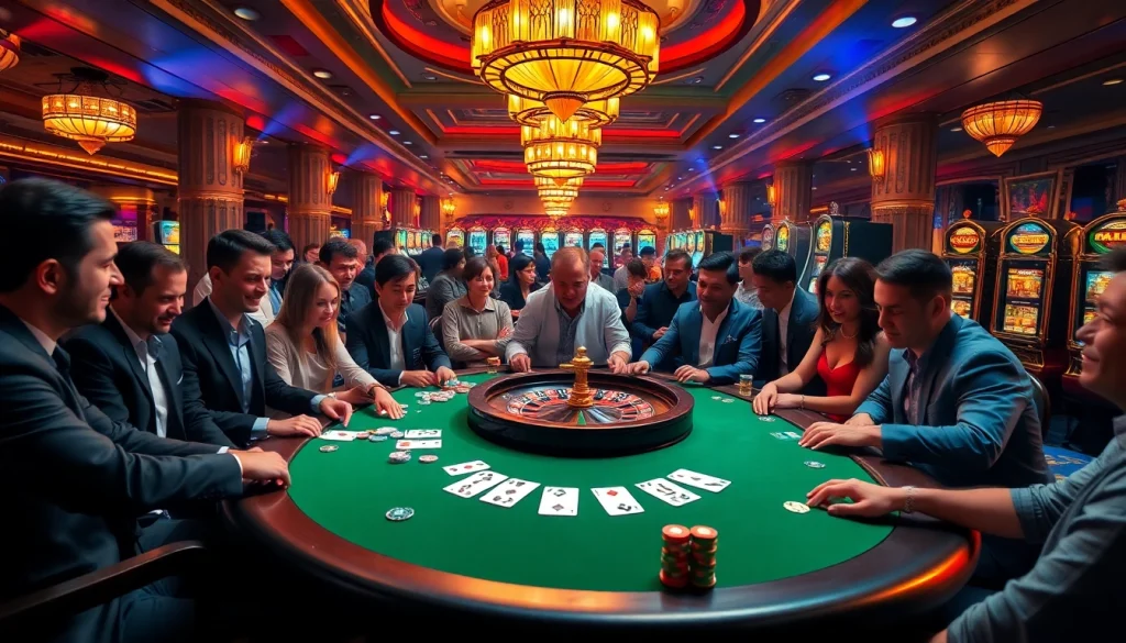 Experience the thrills of rikvip in a luxurious casino setting with vibrant gameplay.