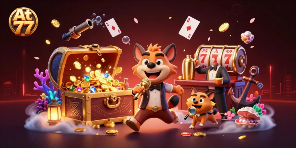 At 77 hyenas deliver casino fun with vibrant treasures and gaming elements in a comedic setting.